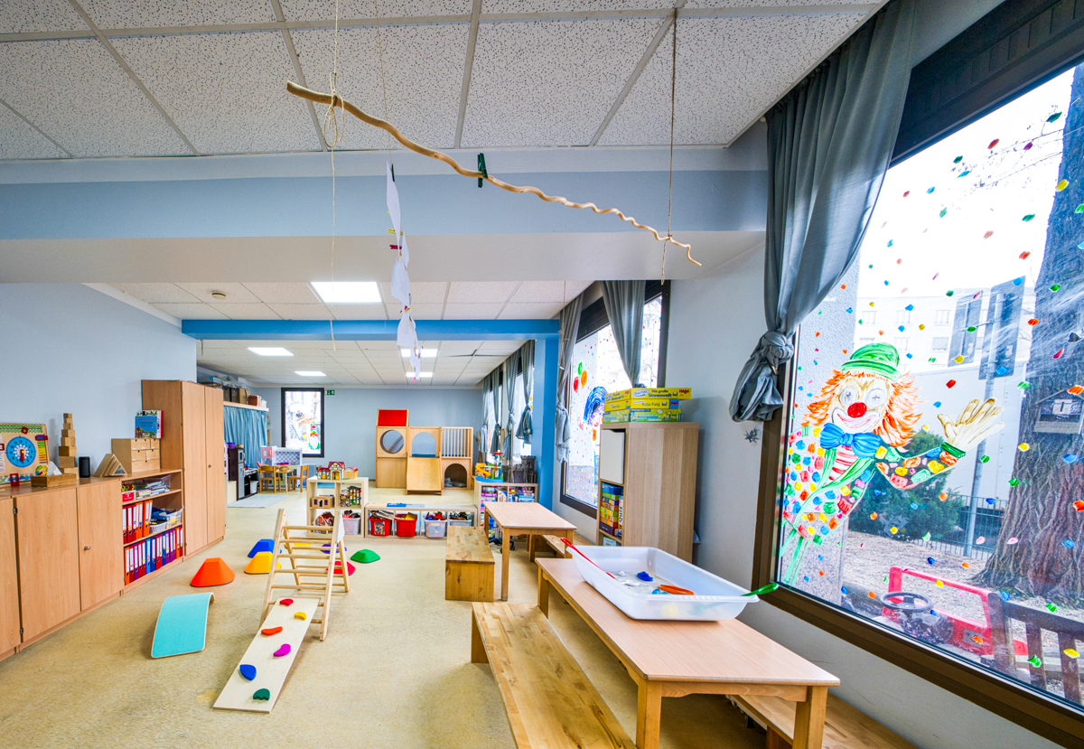 Spiel- und Bewegungsbereich im Kindergarten Am Westpark